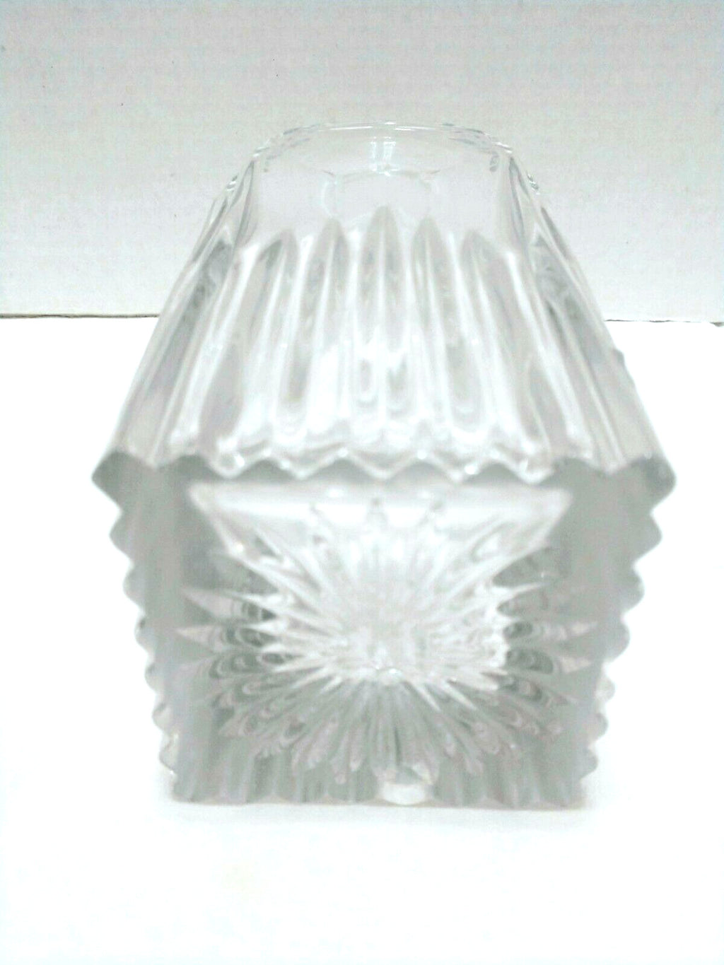 Lead Crystal Mid Century Rye Decanter 10 3/4"