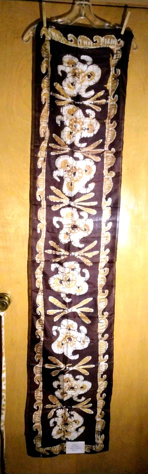 Vintage Pure Silk Scarf Batik