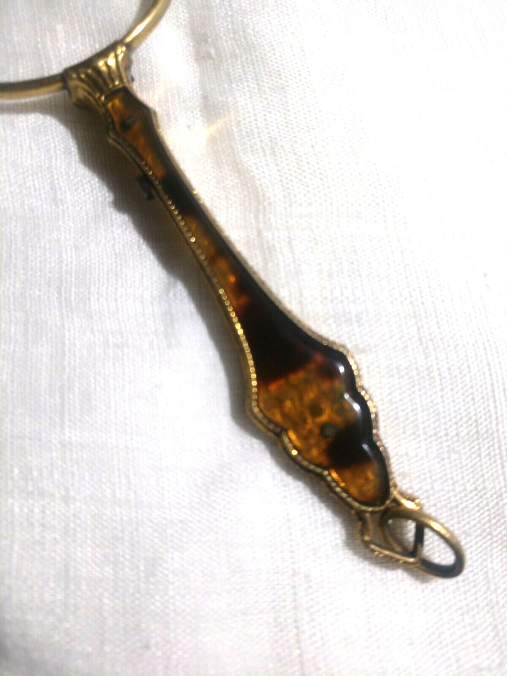 Antique Lorgnette Magnifying Opera Glasses Gold Plated