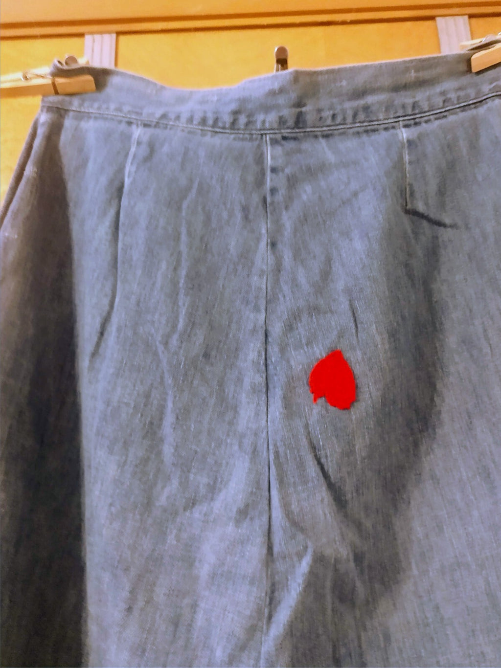 Vintage 1960's Denim Long Skirt