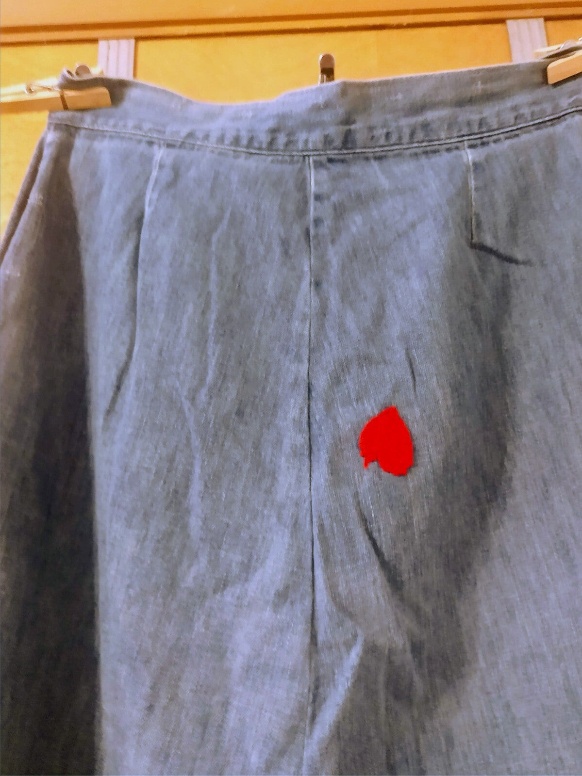 Vintage 1960's Denim Long Skirt