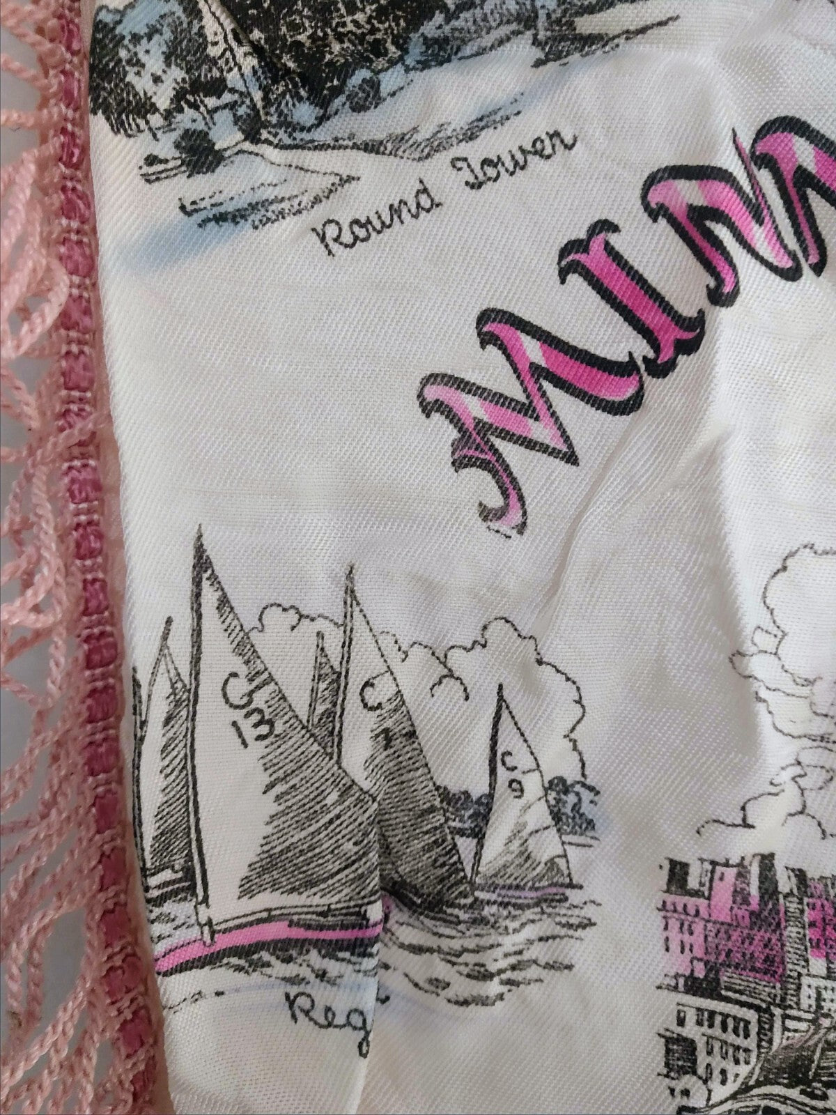 Vintage Satin Souvenir Minneapolis MN Pillow Case Cover  Foshay Tower