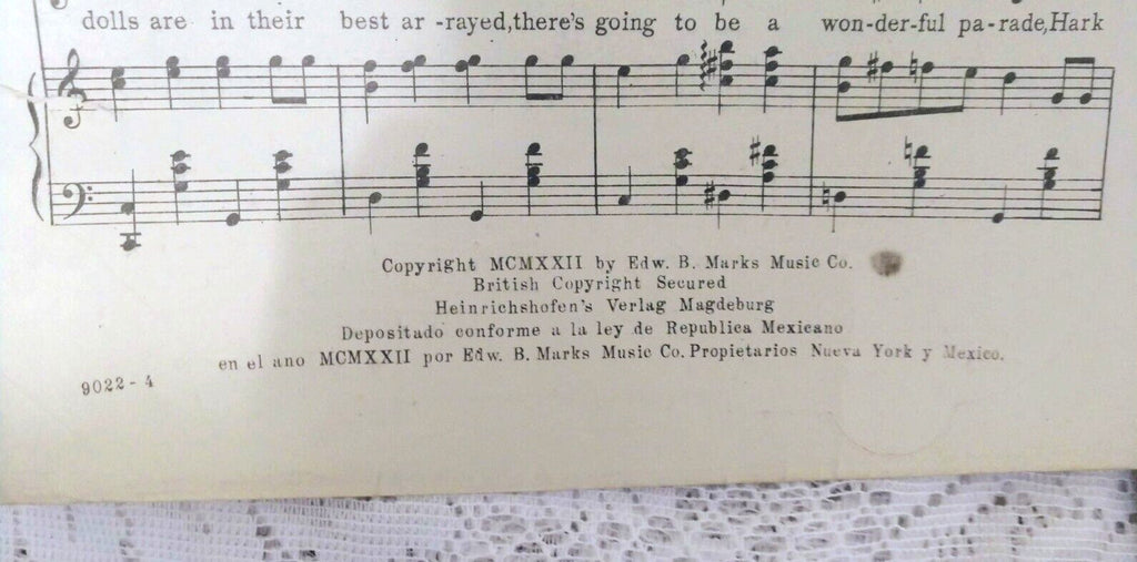 Vintage "The Parade of the Wooden Soldiers" Sheet Music