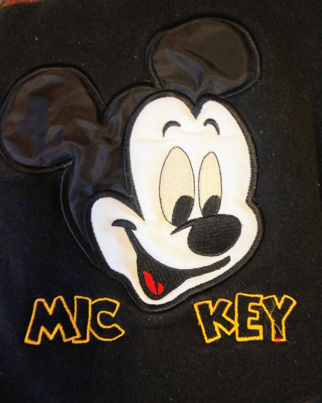 Mickey & Co. "Mic Key" Disney Sweatshirt M Black