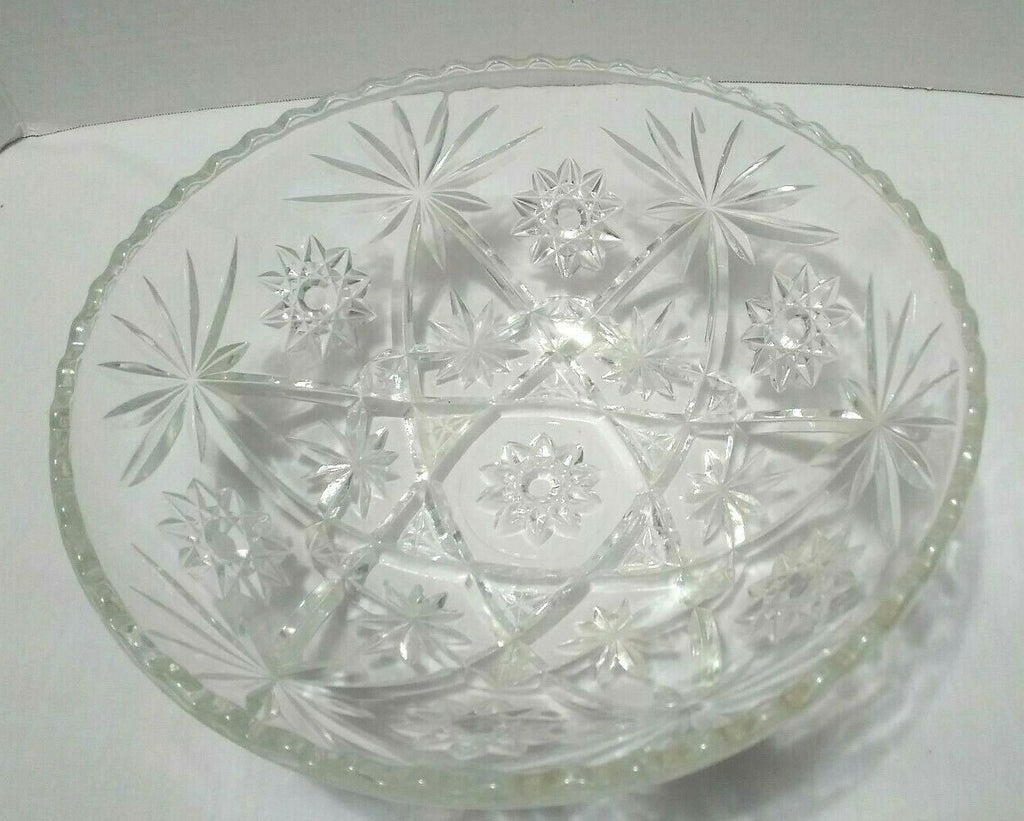 Vintage Anchor Hocking Pressed Glass Early American Dish Set