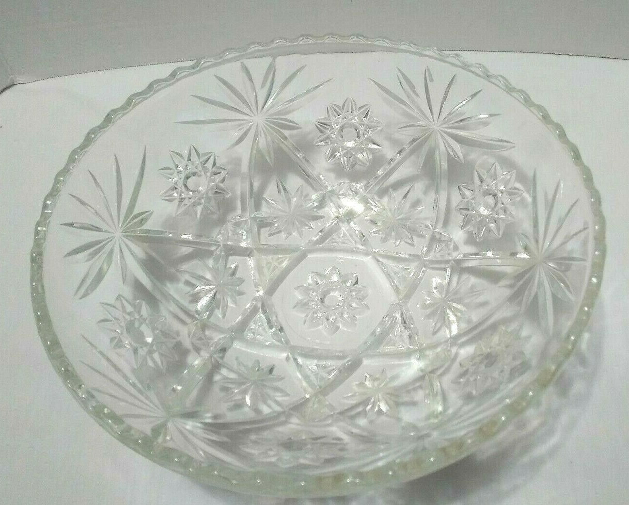 Vintage Anchor Hocking Pressed Glass Early American Dish Set