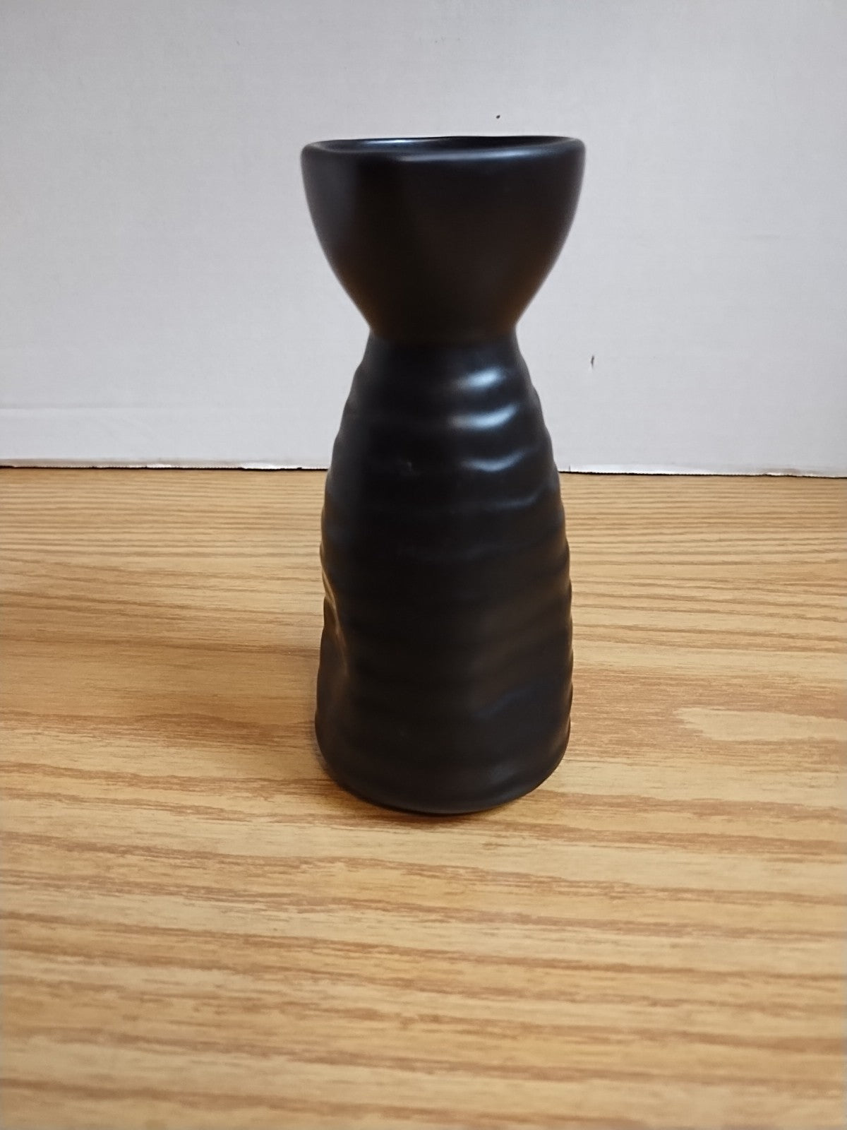 Vintage Pottery Brown Matte & Glossy Clay Minimalist Design Flower 4.5” Bud Vase