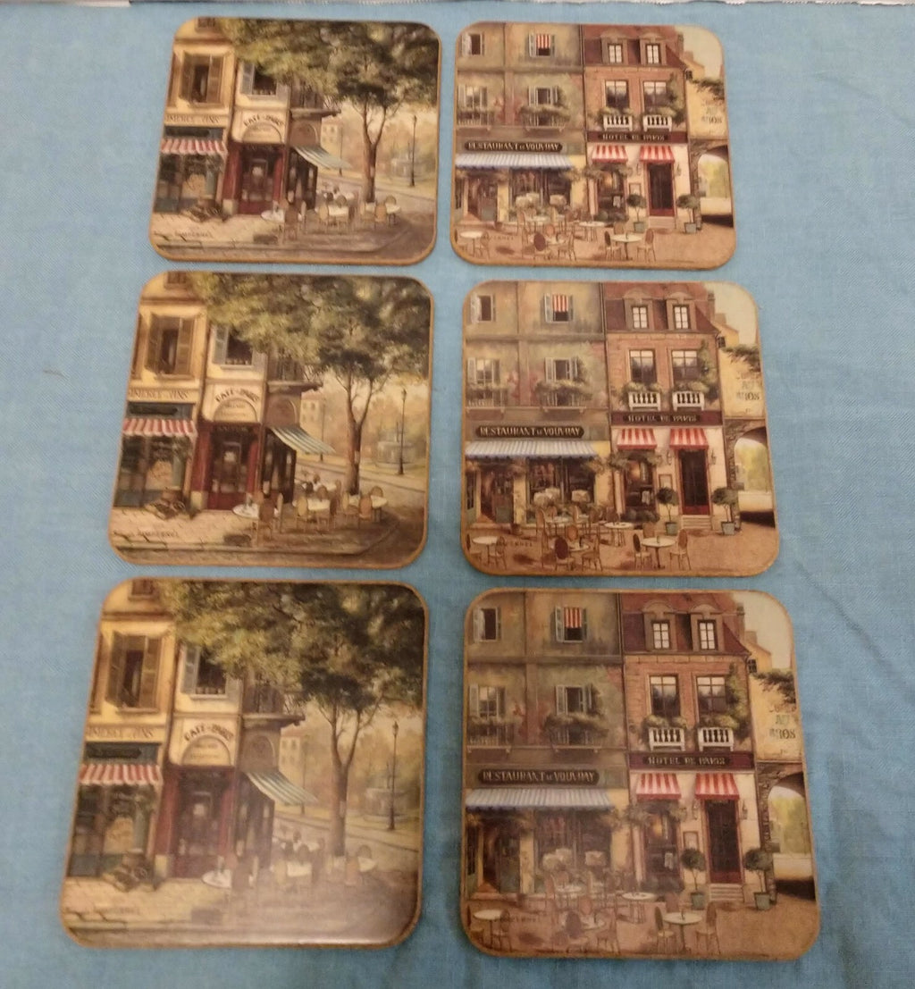 Pimpernel Parisian Scenes Collection Tray, Placemats & Coaster Set