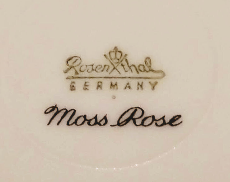 Vintage Rosenthal Moss Rose Saucer Gold Trim