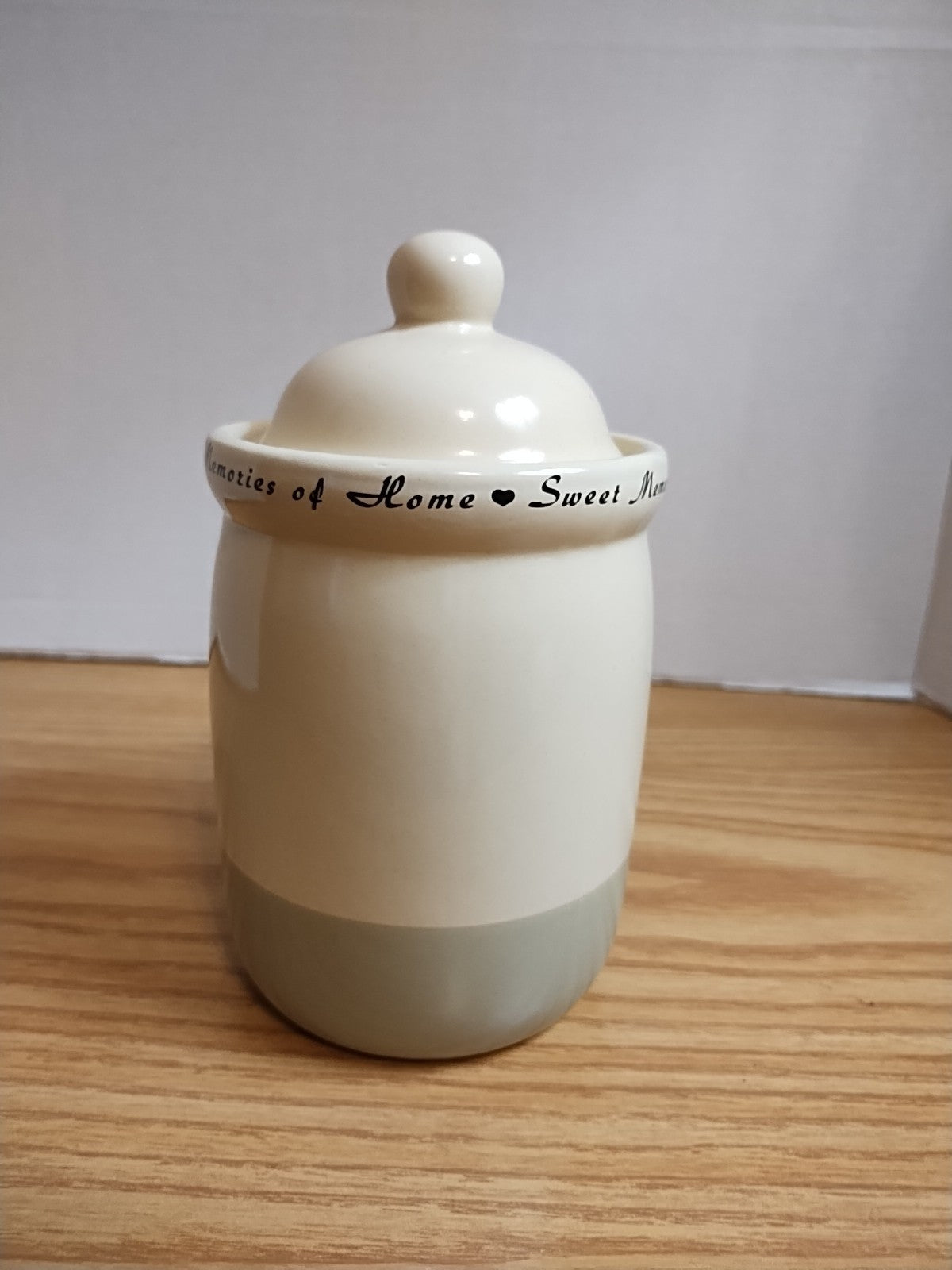 Small Pottery Crock With Lid