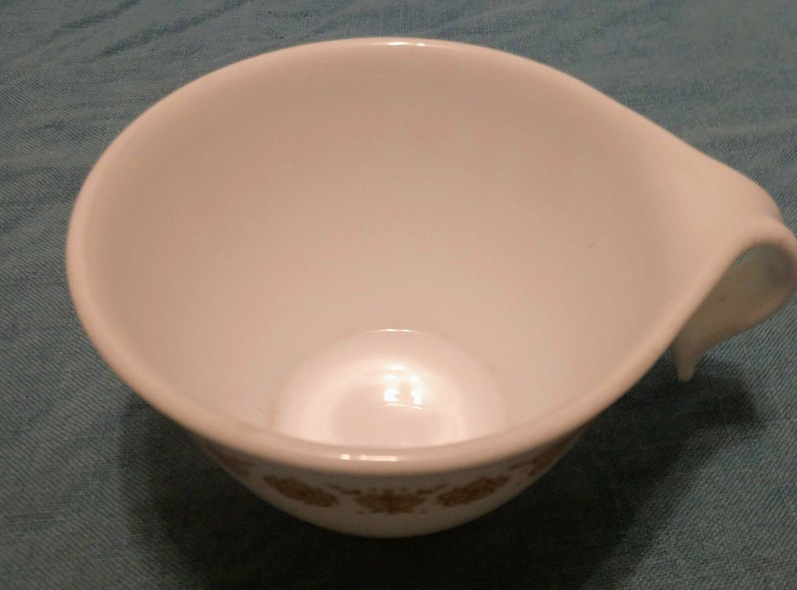 Vintage Corelle Corning Butterfly Gold Hook Handle Stackable Coffee Cups