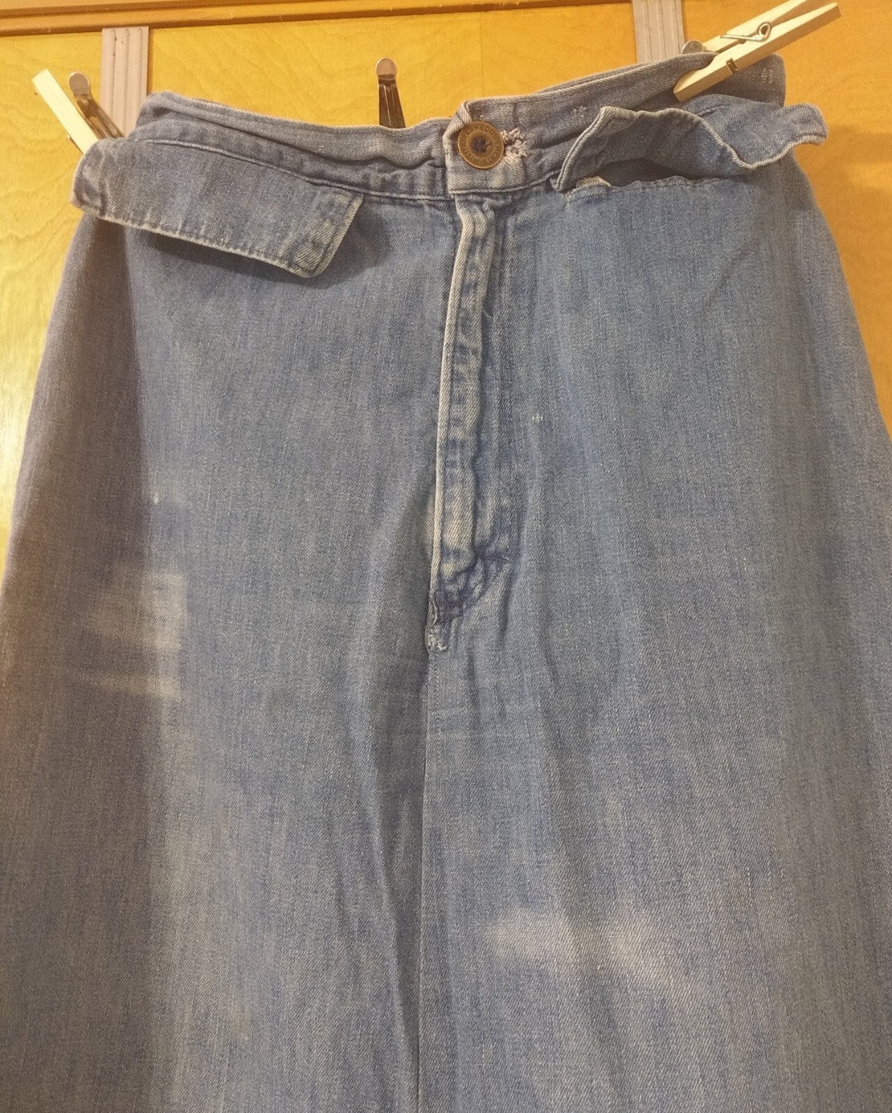Vintage 1960's Denim Long Skirt