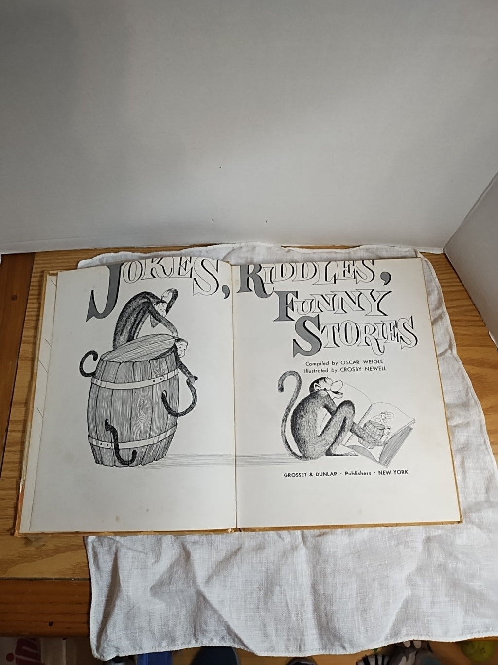 Jokes Riddles Funny Stories 1959 Grosset & Dunlap Book