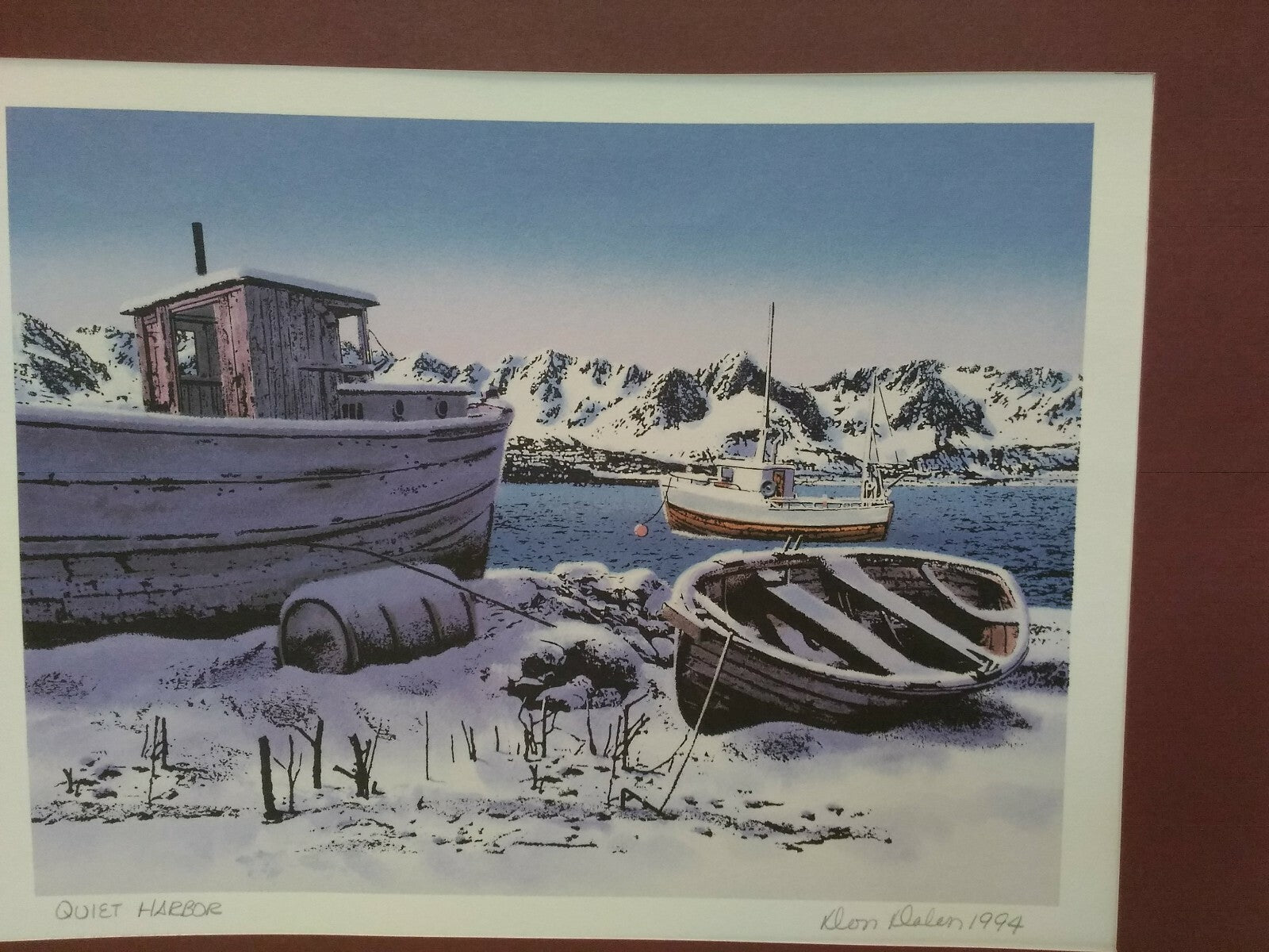 Quiet Harbor Lithograph Don Dalen