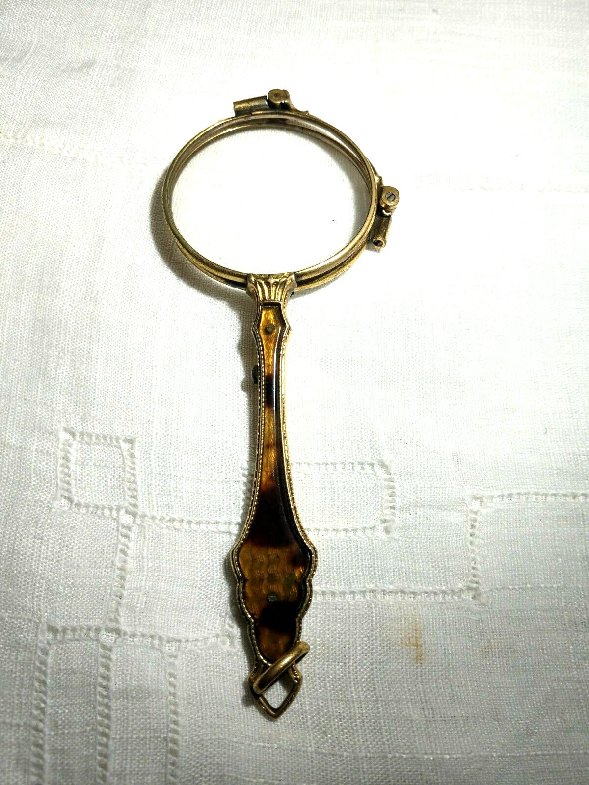 Antique Lorgnette Magnifying Opera Glasses Gold Plated