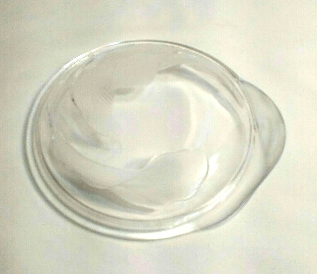 Vintage Decorative Clear Glass Fruit Plates Dessert Salad Appetizers 7" Set of 4