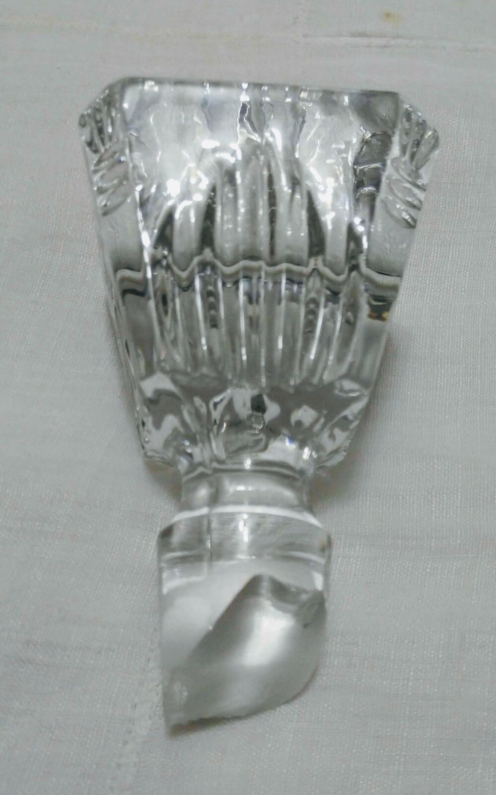 Lead Crystal Mid Century Rye Decanter 10 3/4"