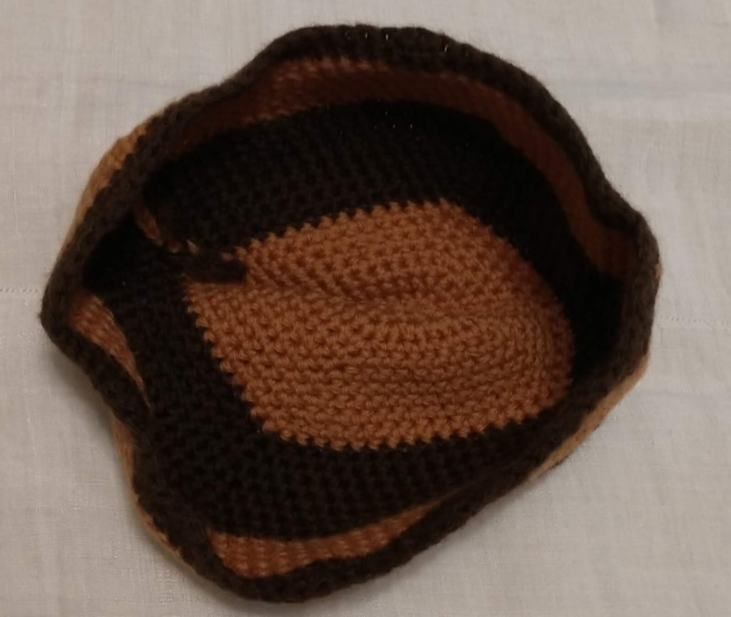 Vintage Handmade Children's Crocheted Beanie Hat Kufi Cap