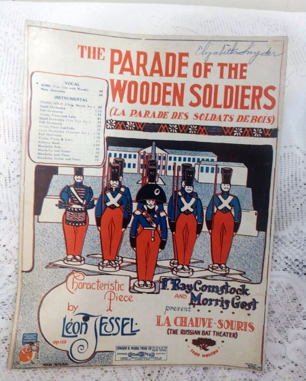 Vintage "The Parade of the Wooden Soldiers" Sheet Music