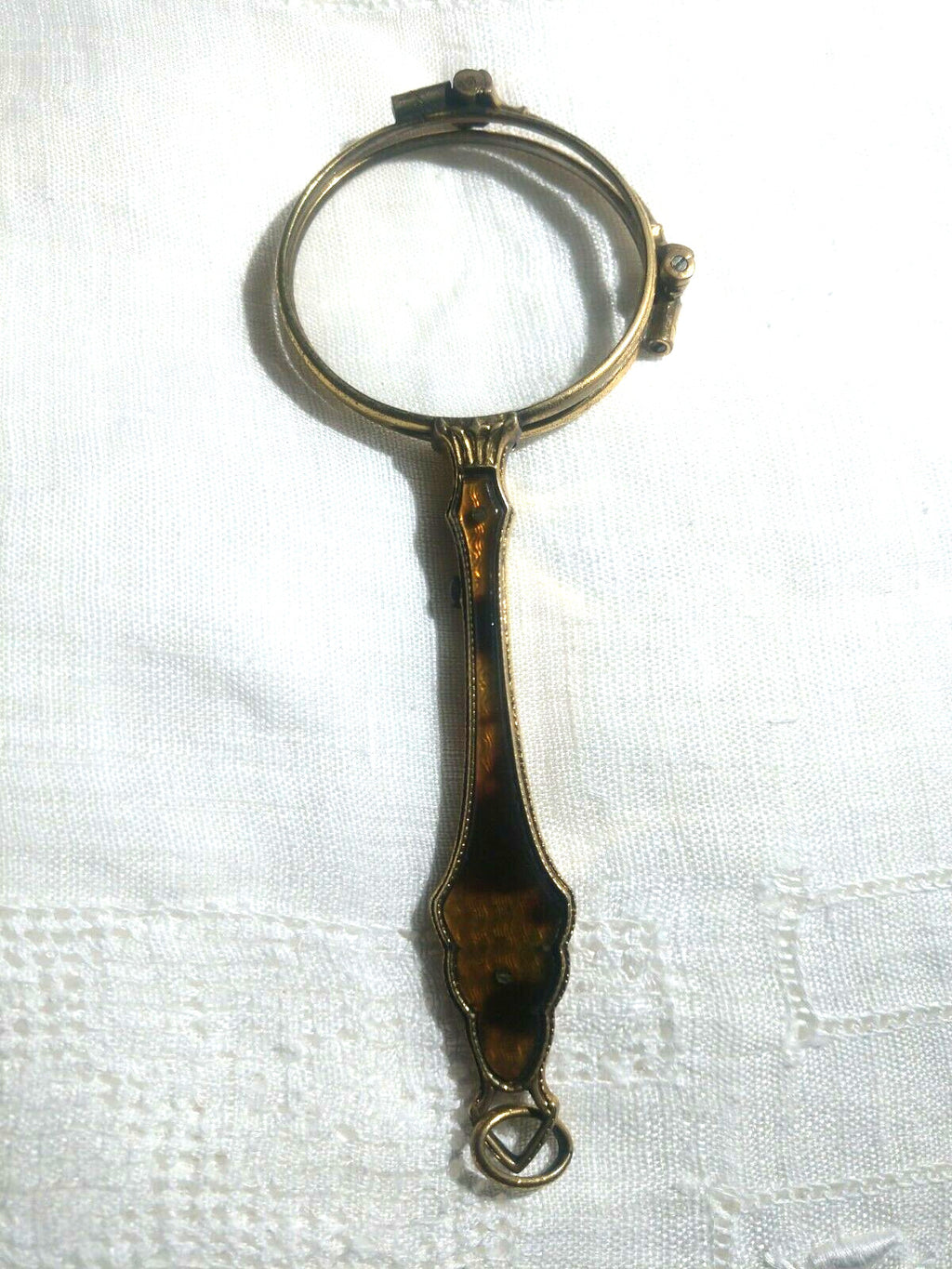 Antique Lorgnette Magnifying Opera Glasses Gold Plated