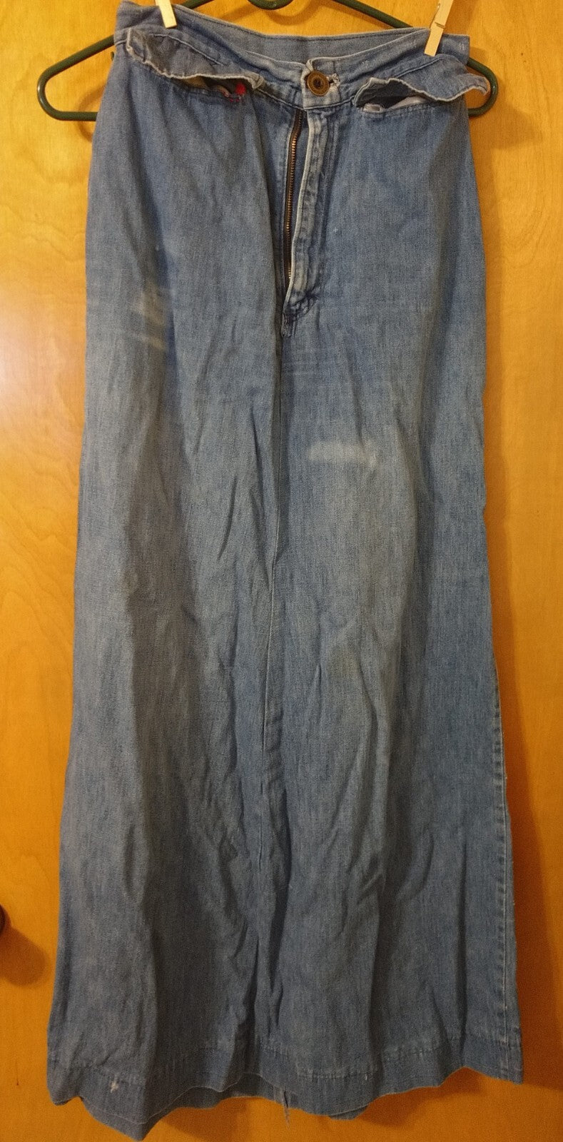 Vintage 1960's Denim Long Skirt