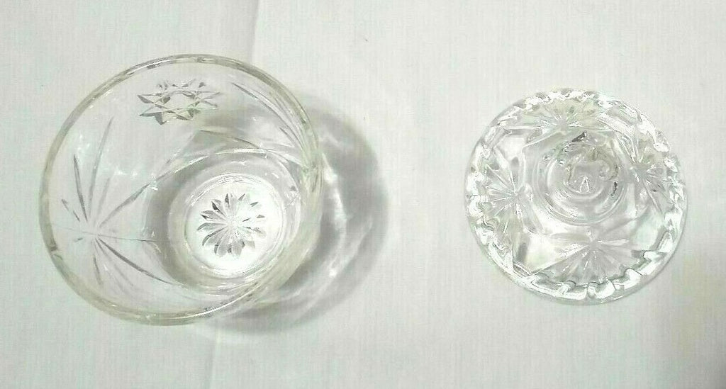 Vintage Anchor Hocking Pressed Glass Early American Dish Set