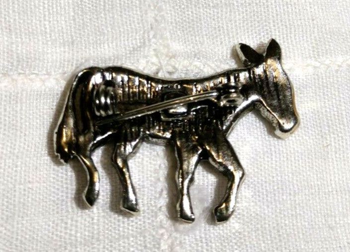 Vintage Rhinestone Donkey/Burrow Democratic Pins