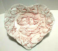 Cherub Heart Shaped Porcelain Dish #7360 Italy