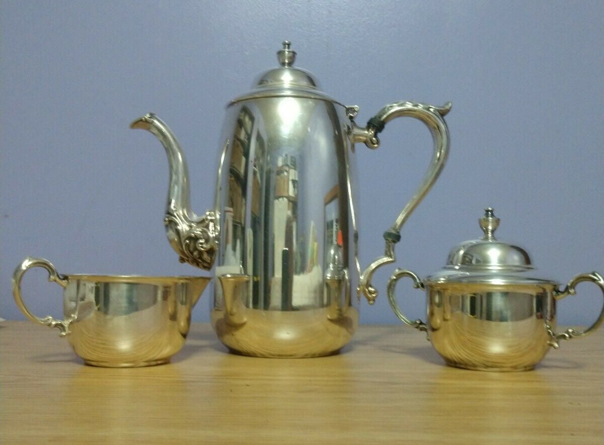 Vintage Silver Plate Coffee Tea Set by Sheridan Taunton Silversmiths