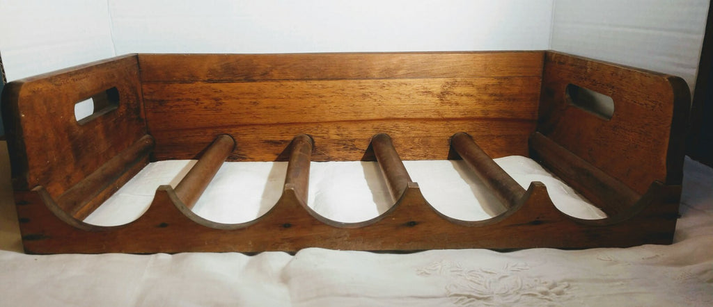 Wooden 5 Bottle Stackable Wine Rack