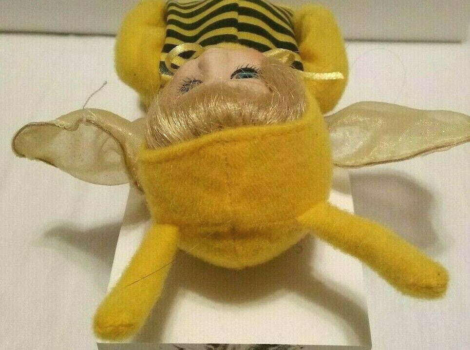 Vintage Full Body Bumble Bee Porcelain Doll Delton NIB 6