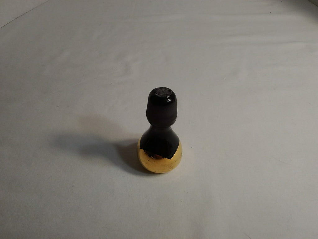 Glass Stopper with 24k gold trim over 3 1/4" Tall 3/4" Top 7/8" Stopper