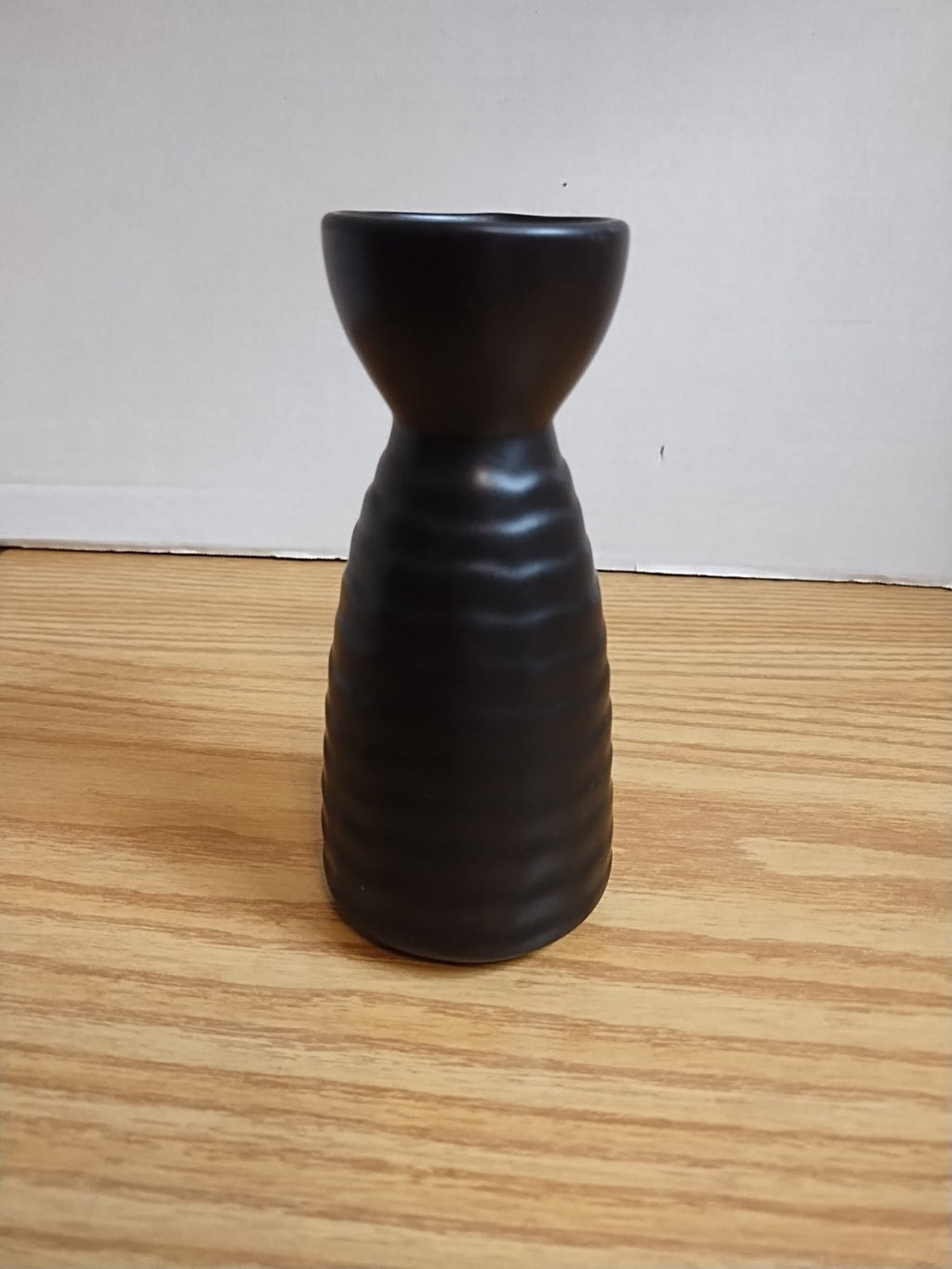 Vintage Pottery Brown Matte & Glossy Clay Minimalist Design Flower 4.5” Bud Vase