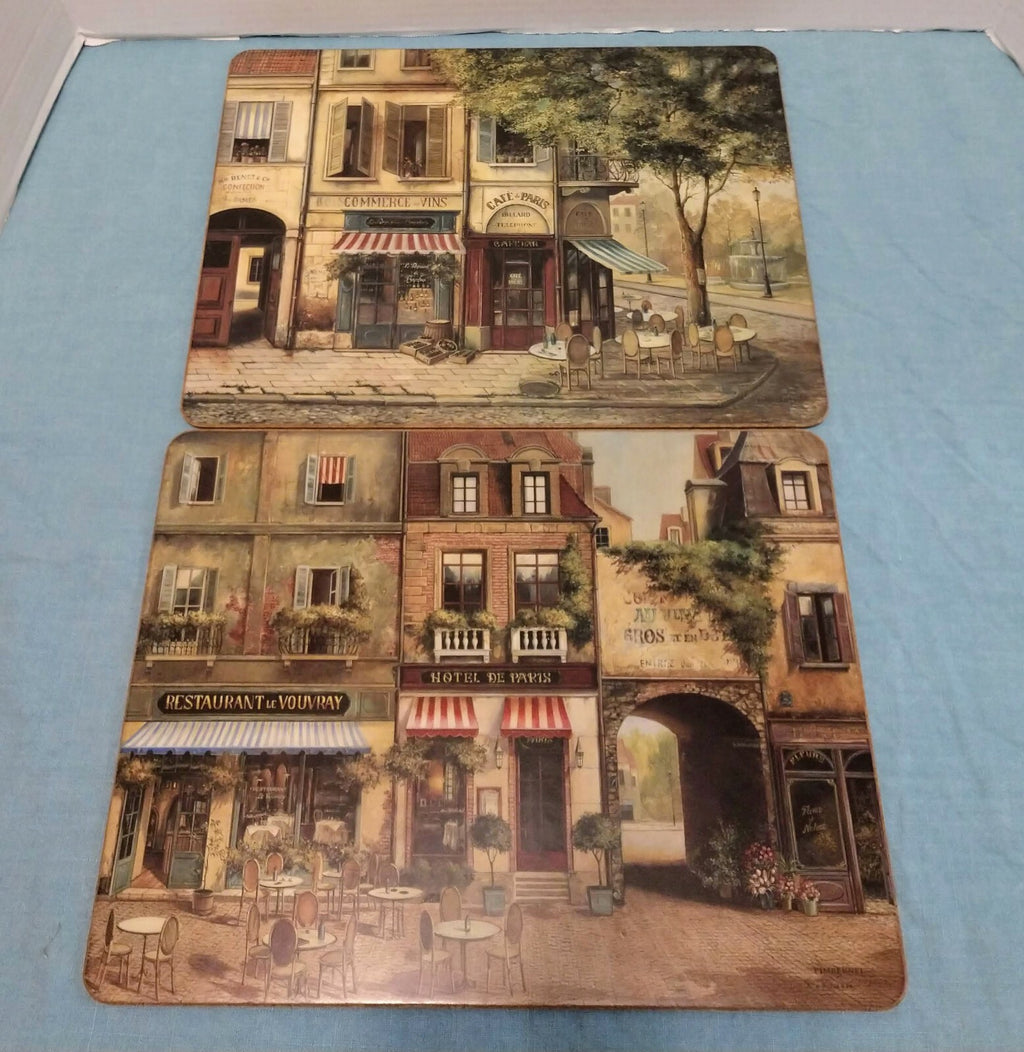 Pimpernel Parisian Scenes Collection Tray, Placemats & Coaster Set