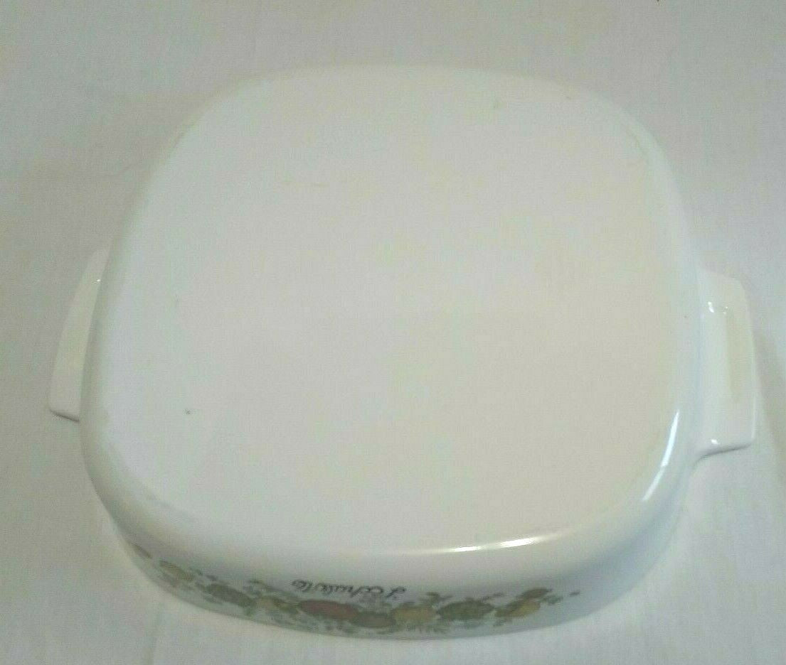 Corning Ware Spice of Life 1 qt. Square Casserole A-8-B L'Echalote With Lid