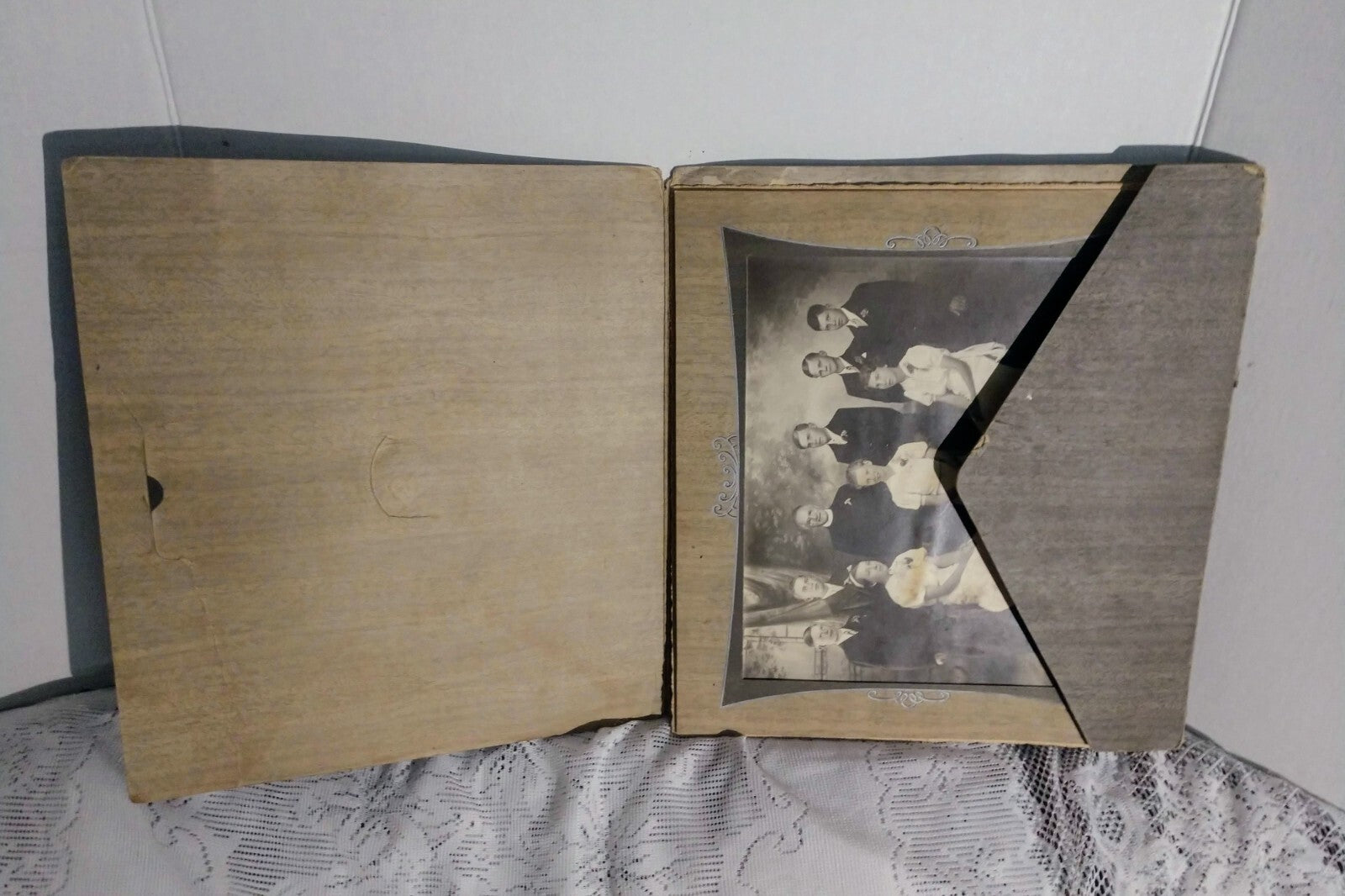 1940's Old Black and White Photograph Nelson Studio Wheaton Mn Ministers Family