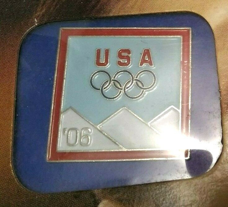 Winter Olympics Torino Turin Italy Pin 2006 USA Team Rings