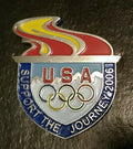 Winter Olympics Torino Turin Italy Pin 2006 USA Team Rings