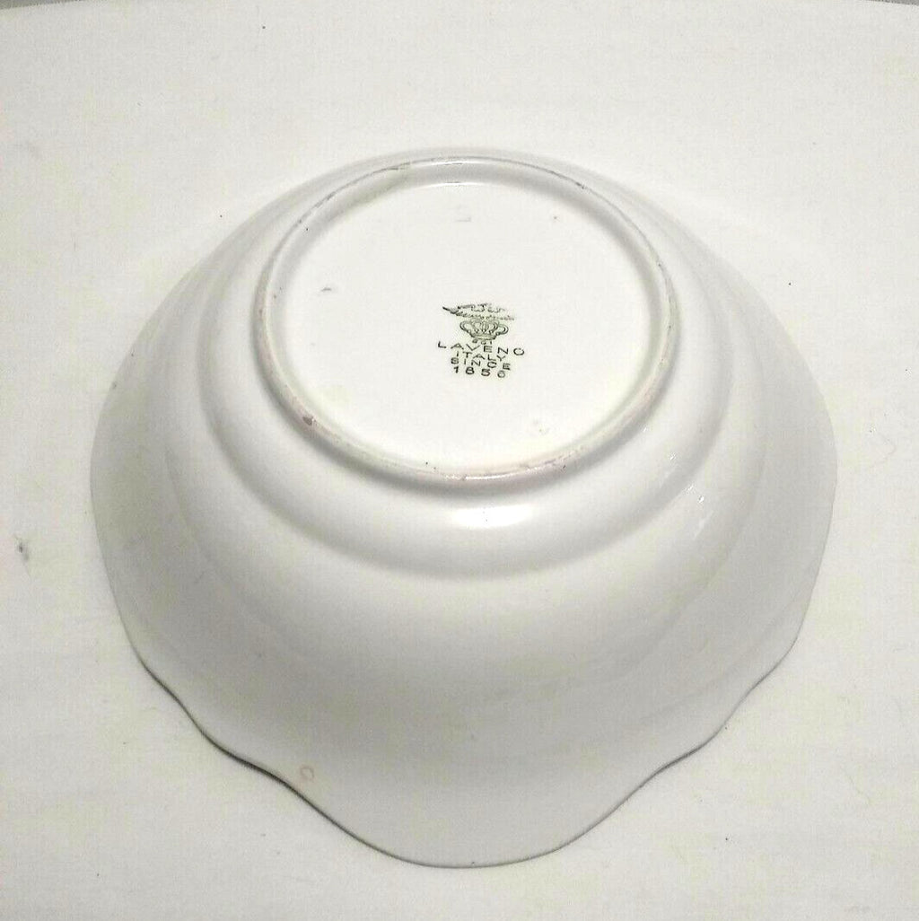 Laveno Large Embossed Oval Serving Bowl Italy