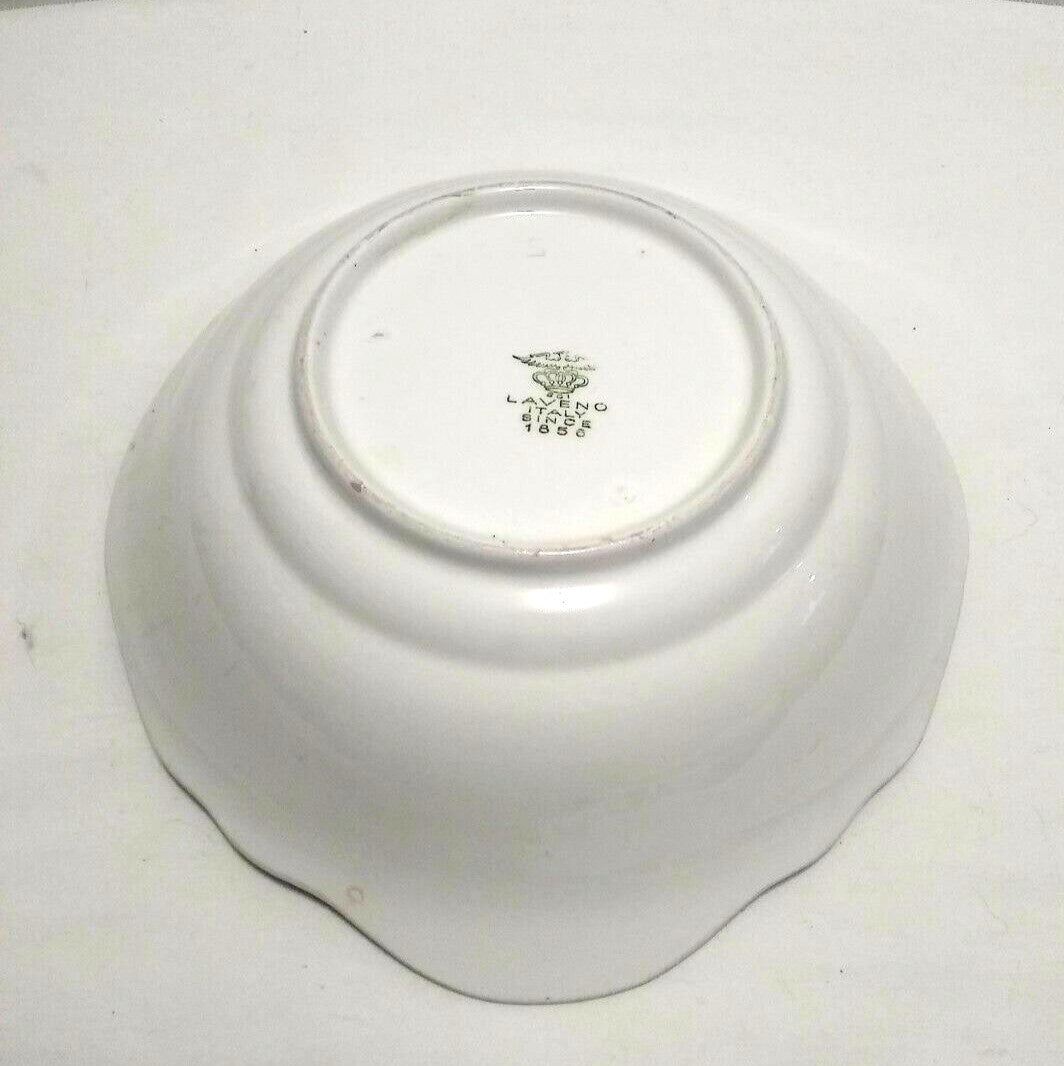 Laveno Large Embossed Oval Serving Bowl Italy