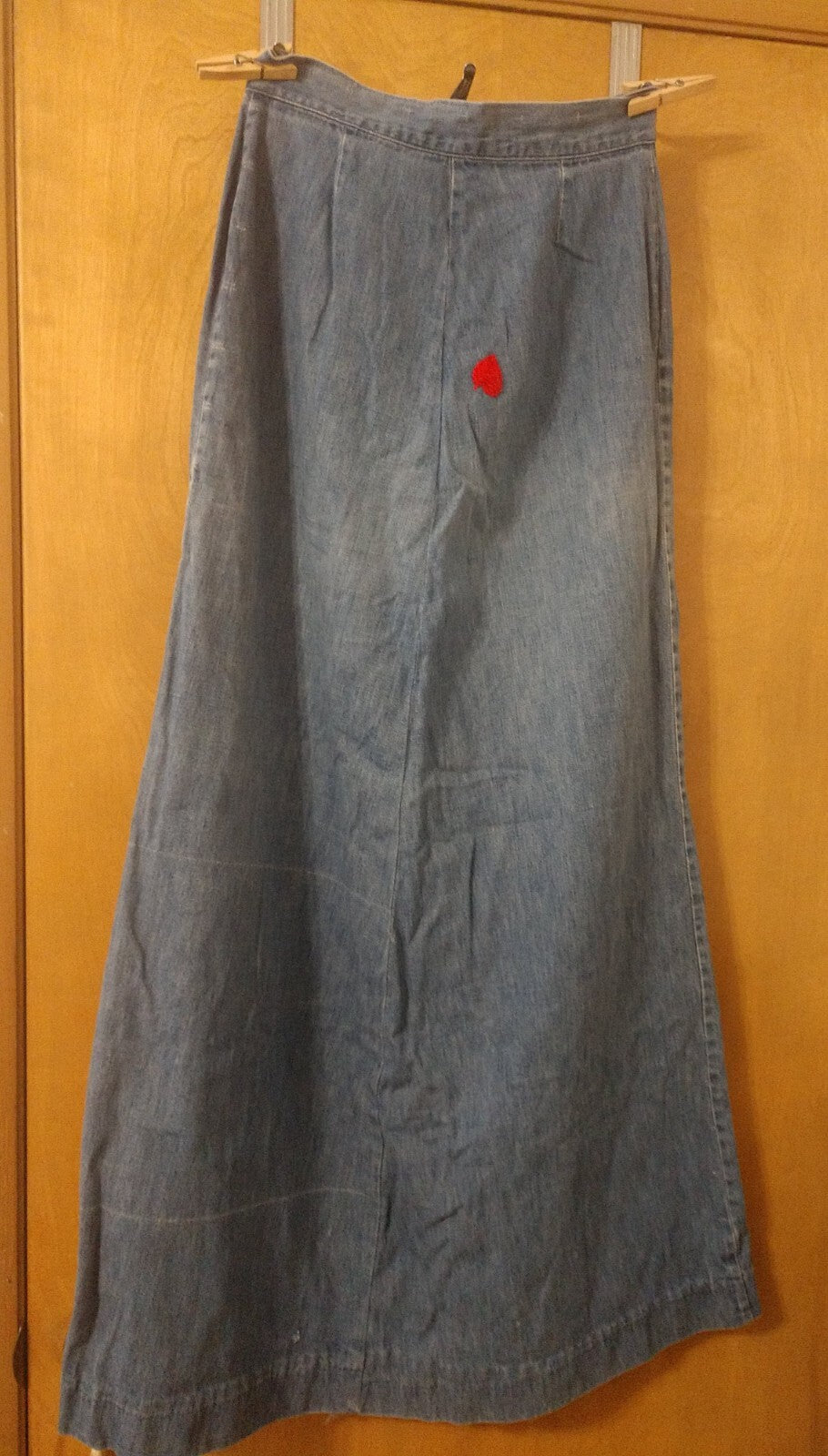 Vintage 1960's Denim Long Skirt