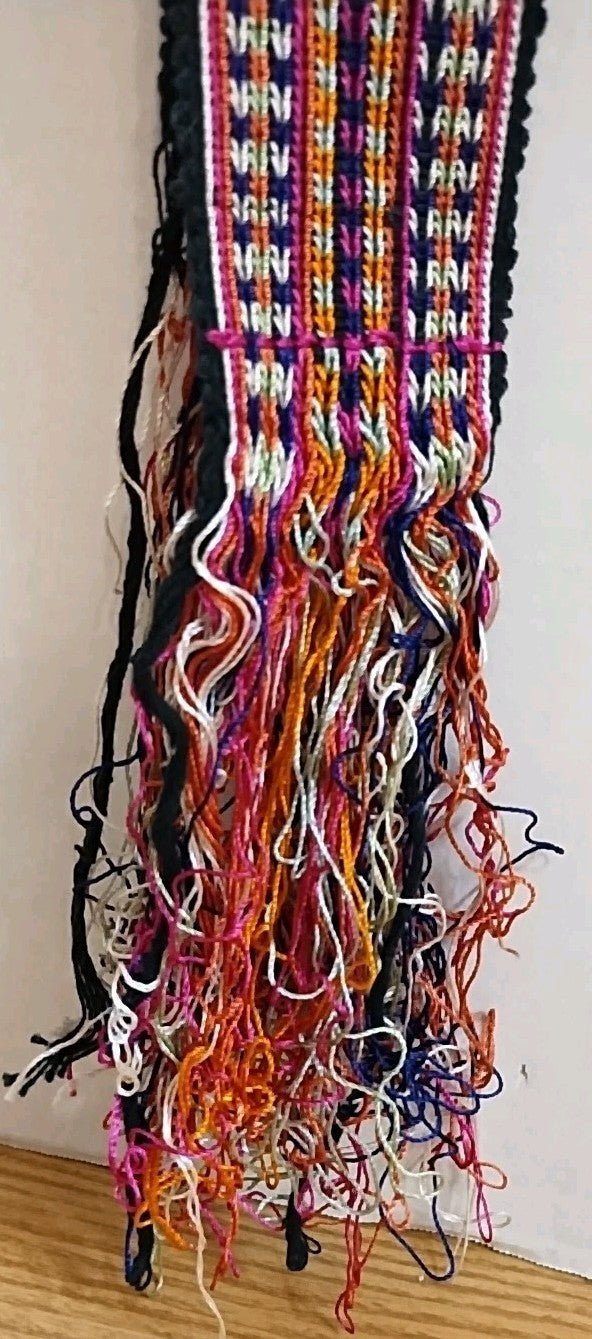 Oaxaca Colorful Hand Loomed Mexican Cotton Sash or Belt