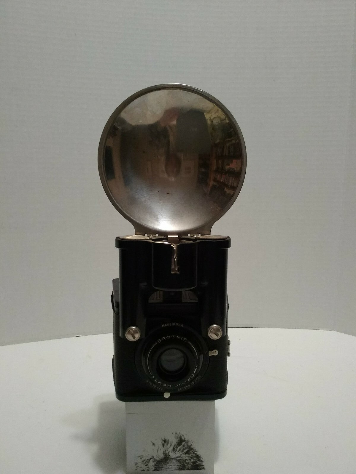 Vintage 1950's Kodak Flash Brownie Six-20 Box Camera & Flash Holder Unit