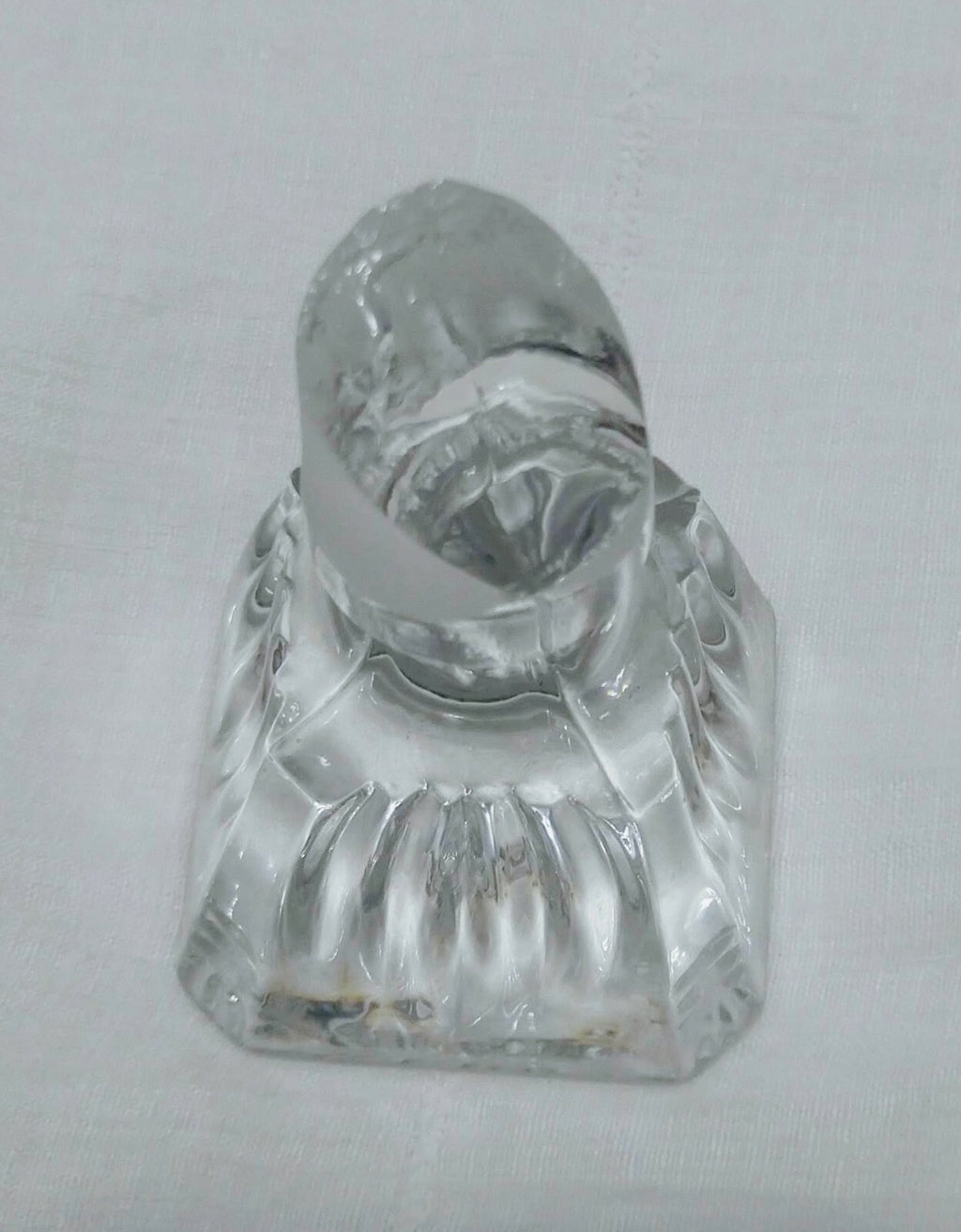 Lead Crystal Mid Century Rye Decanter 10 3/4"