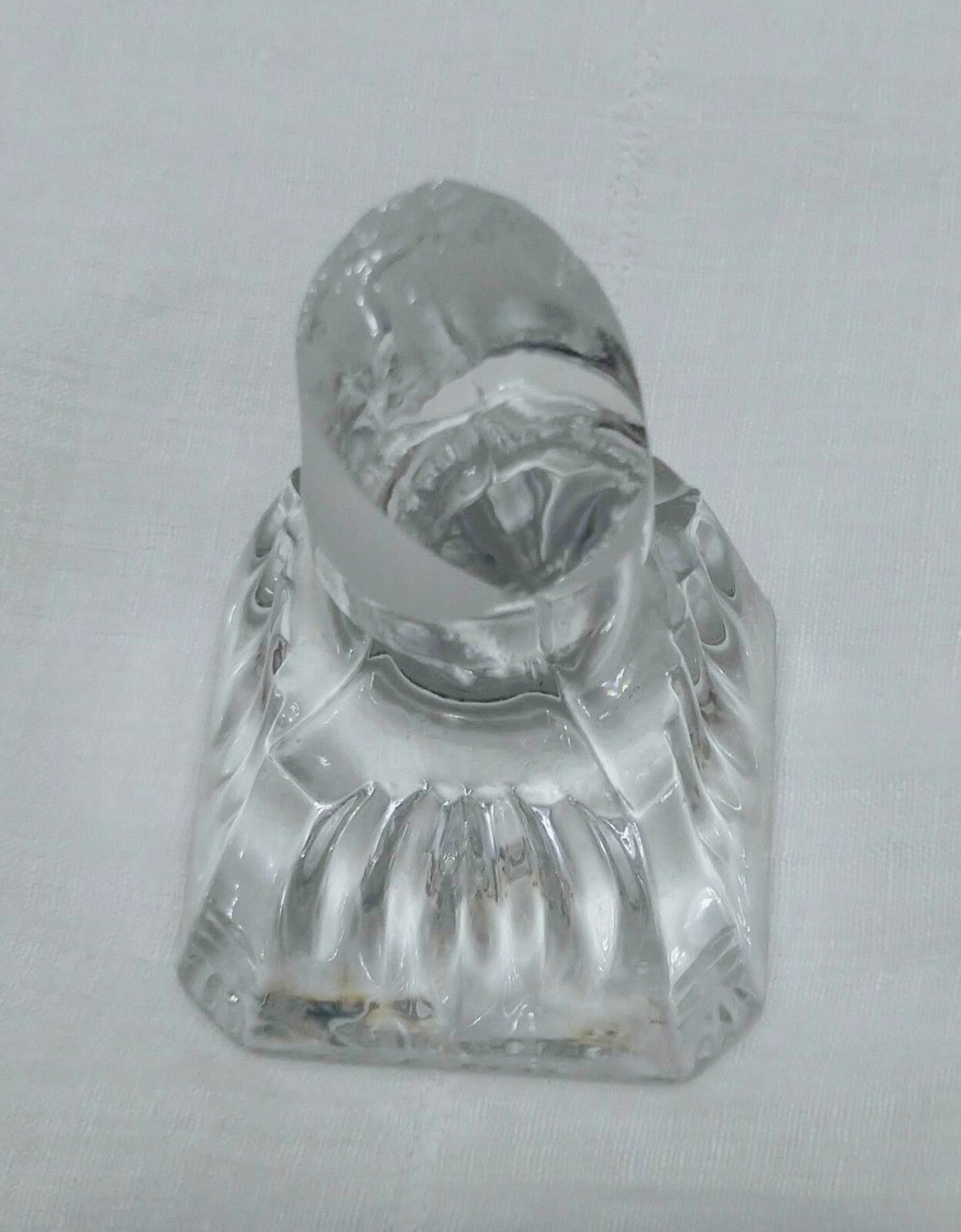 Lead Crystal Mid Century Rye Decanter 10 3/4"