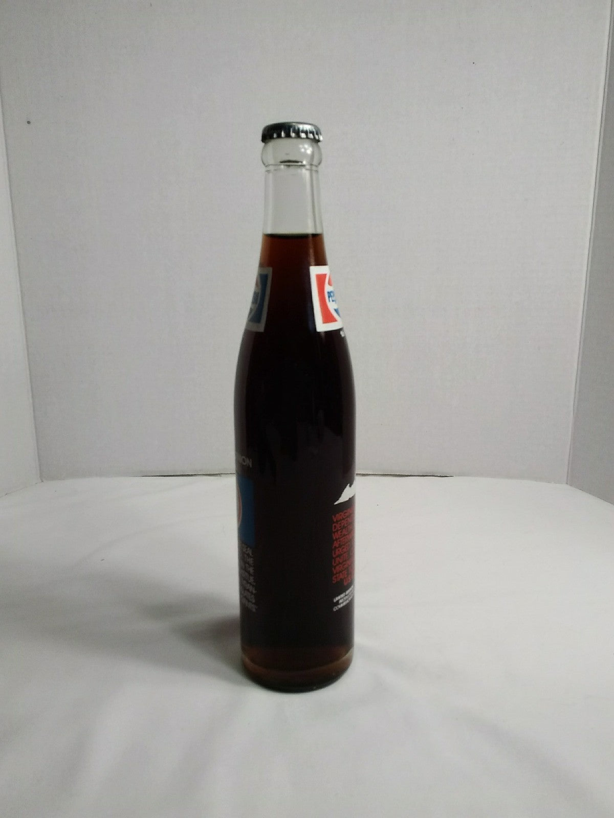 Pepsi Cola 16 oz Full Bottle The Old Dominion Virginia Richmond