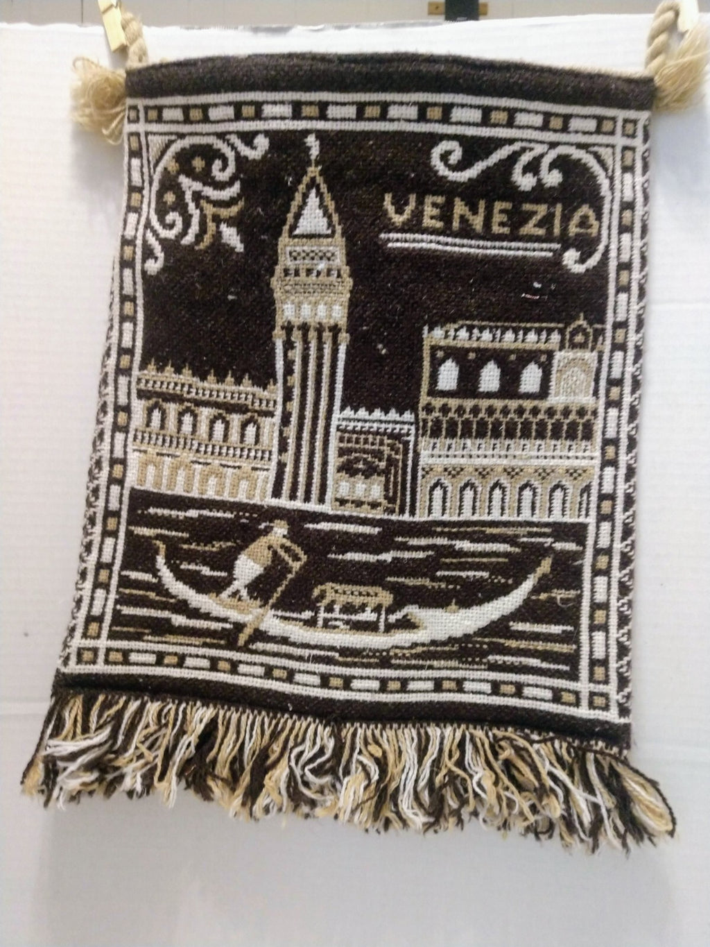 Vintage Venice Venezia Rialto Woven Hand Bag