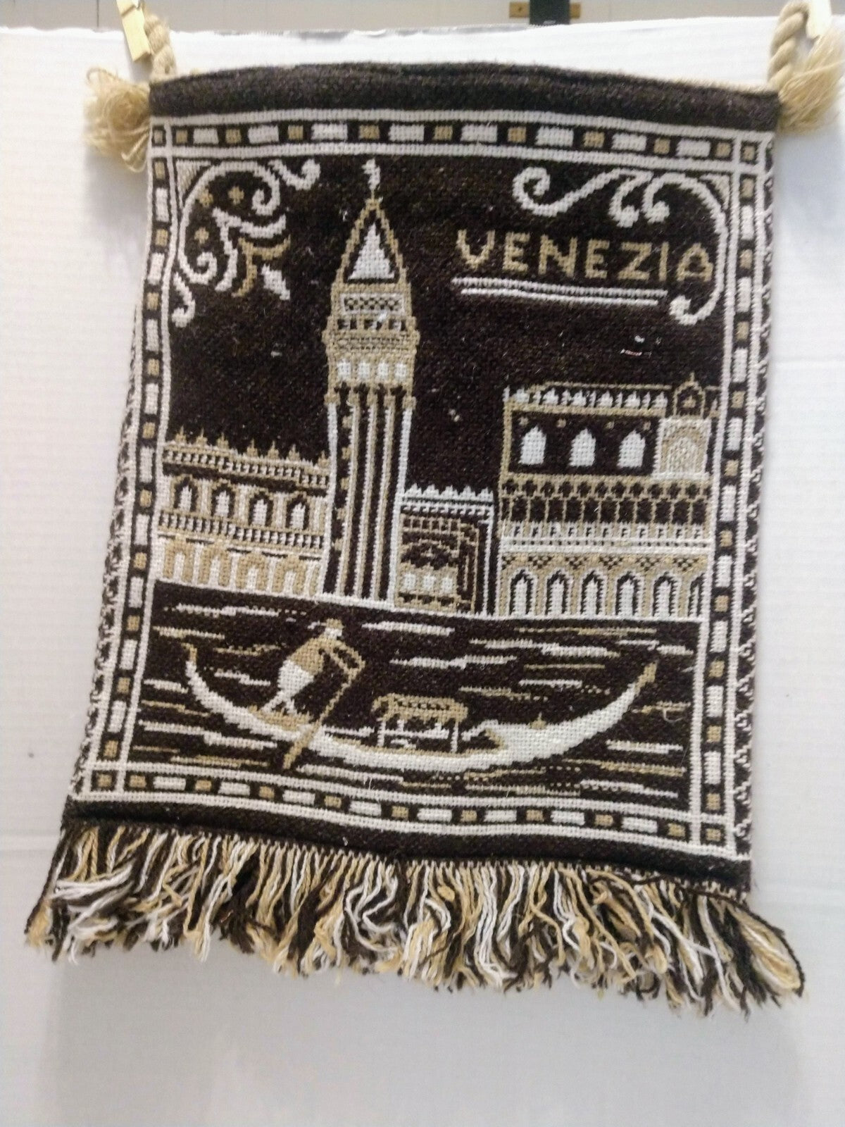 Vintage Venice Venezia Rialto Woven Hand Bag