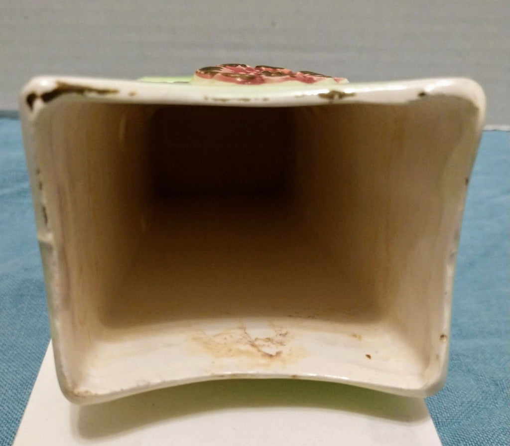 Vintage Ceramic Vase with Flowers Made In Japan