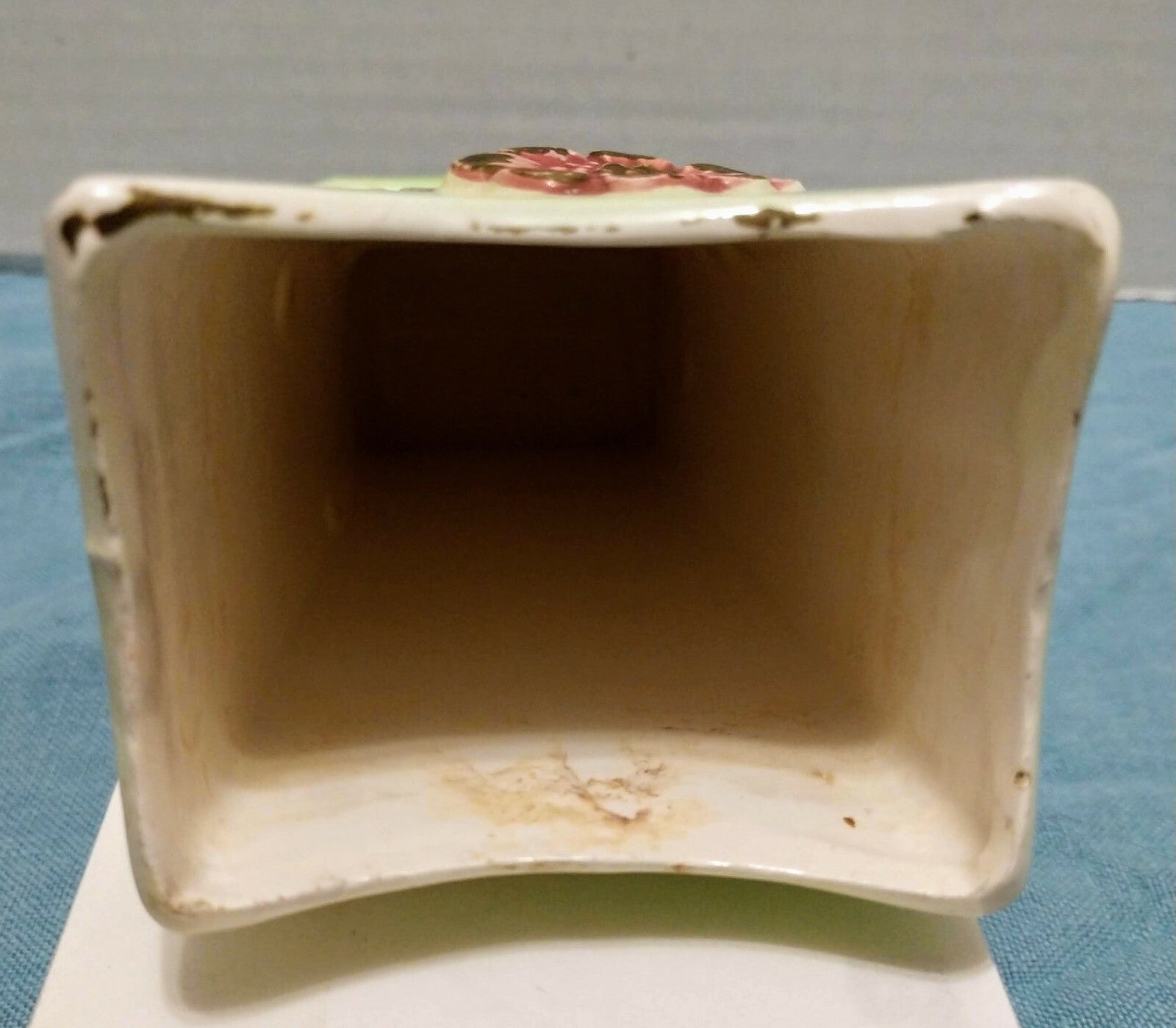 Vintage Ceramic Vase with Flowers Made In Japan